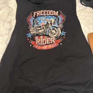Source Unknown Black Freedom Rider Tank Top